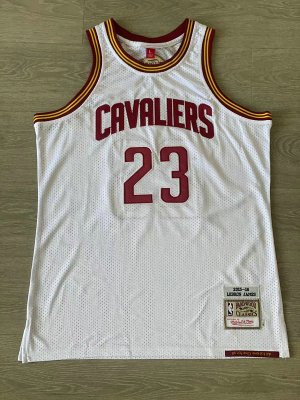 Cleveland Cavaliers Lebron James 2015-16 Finals Maillot Blanc